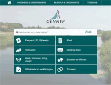 Tablet Screenshot of meldpunt.gennep.nl